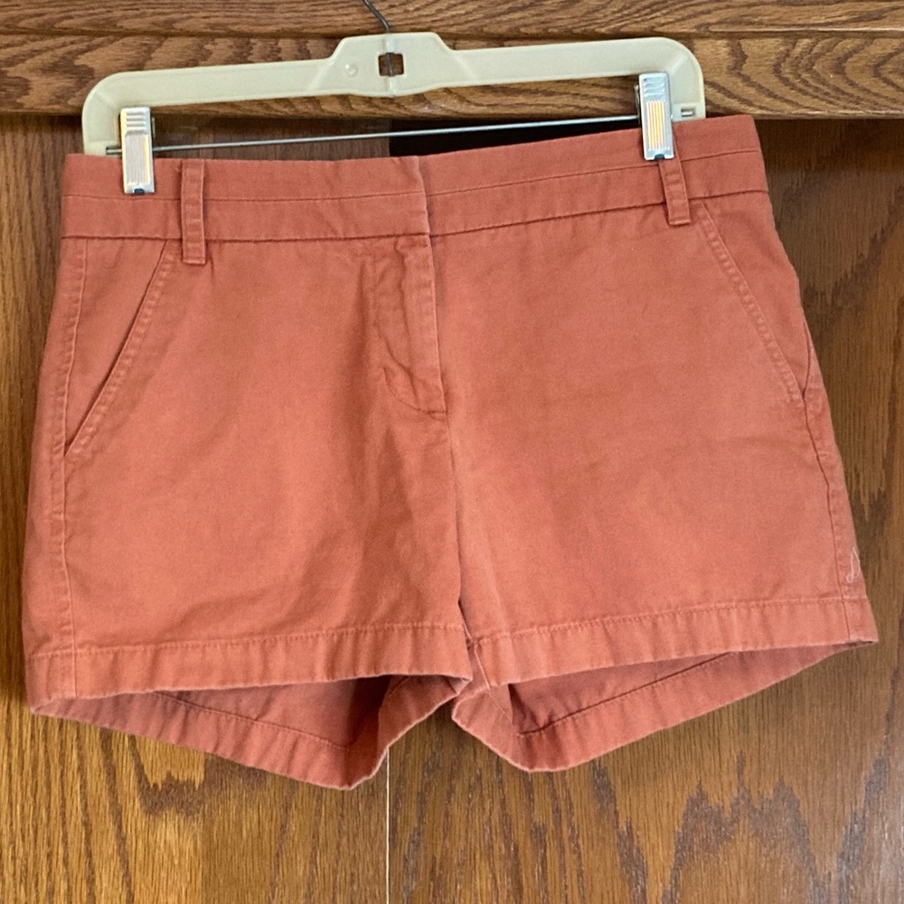 J. Crew Women's Chino Shorts, Rust, sz 4